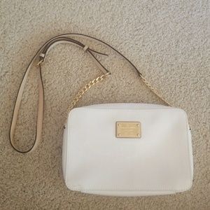 White crossbody MK